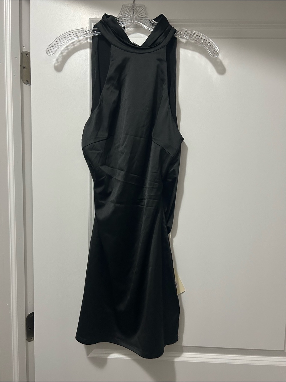 Pepper mayo sitting pretty Black Halter Mink Dress